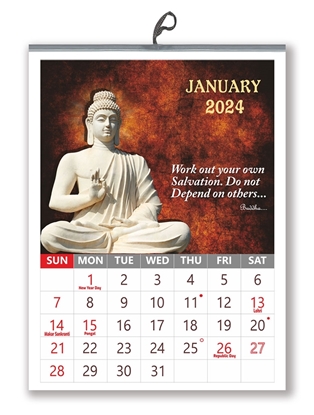 Buddha Calendar 2024