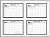 Click to zoom Black Colour wall planner 2024 May, Jun, Jul and Aug