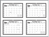 Click to zoom Black Colour wall planner 2024 Sep, Oct, Nov and Dec