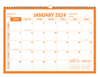 Click to zoom Orange Colour wall planner 2024	