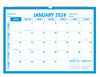 Click to zoom Sky Blue wall planner 2024