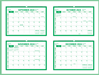 Click to zoom Dark Green Wall Planner 2024  Sep, Oct, Nov and Dec