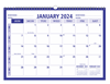 Click to zoom Royal Blue wall planner 2024