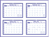 Click to zoom Royal Blue wall planner 2024  Jan, Feb, Mar and Apr