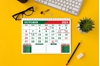 Click to zoom T807 Red/Green Top Table Calendar 2024