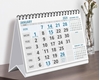 Click to zoom T823 Grey/Cyan Table Calendar 2024