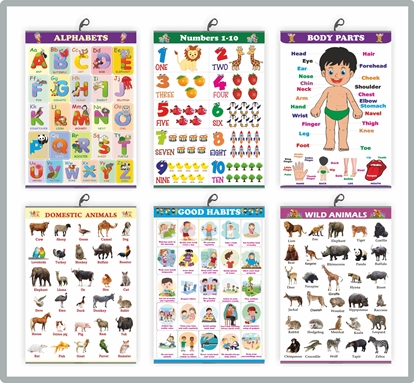 CH6001 Early Learning Chart Set of 6