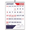 Click to zoom 807 Red Navy Blue English Monthly Calendar 2025