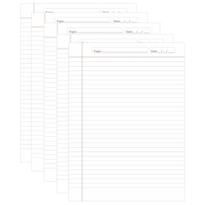 Ruled paper Two Side Printing