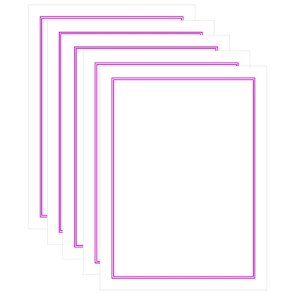 Magenta Border Paper