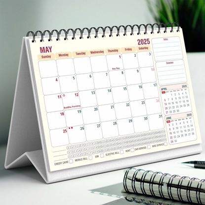 Table Yellow Calendar Planner 2025