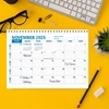 Click to zoom Table Blue Line Calendar Planner 2025