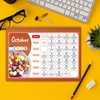 Click to zoom English Bible Verse Table Calendar Planner 2025