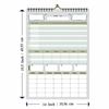 Click to zoom 301 Grey 14x19" Habit Wall Tracker 2