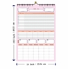 Click to zoom 301 Pink 14x19" Habit Wall Tracker 2