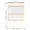 Click to zoom 301 Yellow 14x19" Habit Wall Tracker 1