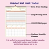 Click to zoom 302 Yellow 10x14" Habit Wall Tracker 3