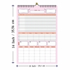 Click to zoom 302 Pink 10x14" Habit Wall Tracker 2