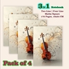 Click to zoom 3in1 Notebook Pack of 4 Two Line, Four Line, Maths Square