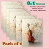 Click to zoom 3in1 Notebook Pack of 6 Two Line, Four Line, Maths Square