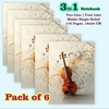 Click to zoom 3in1 Notebook Pack of 6 Two Line, Four Line, Maths Line