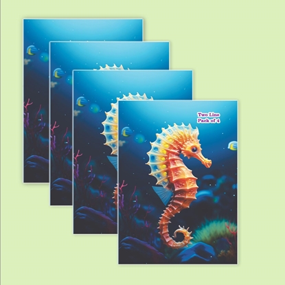Pack of 4 Twol Line School Notebook