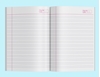 Click to zoom Two Line School Notebook Pack of 3 Open View
