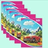 Click to zoom king size Four Line Notebook Pack of 6