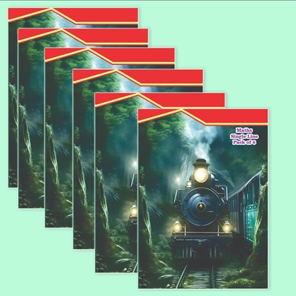 King Size Maths Single Line Notebook Pack 0f 6