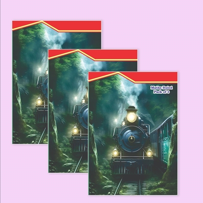King Size Maths Single Line Notebook Pack 0f 3