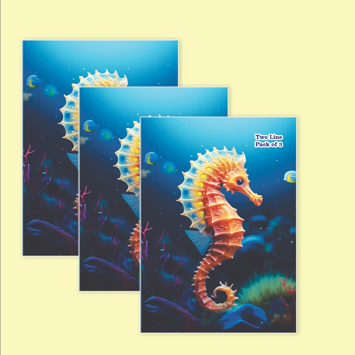  King Size Two Line Notebook Pack 3