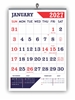 Click to zoom 807 English Monthly Wall Calendar 2027