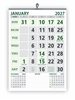 Click to zoom 723 English Monthly Wall Calendar 2027