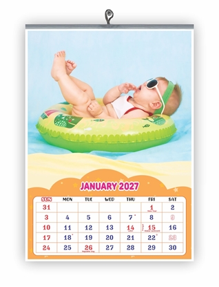 Baby Monthly wall Calendar 2027 