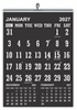 Click to zoom Blackboard Monthly wall Calendar 2027 