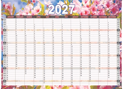 VP-1205-YP Floral Year Planner 2027