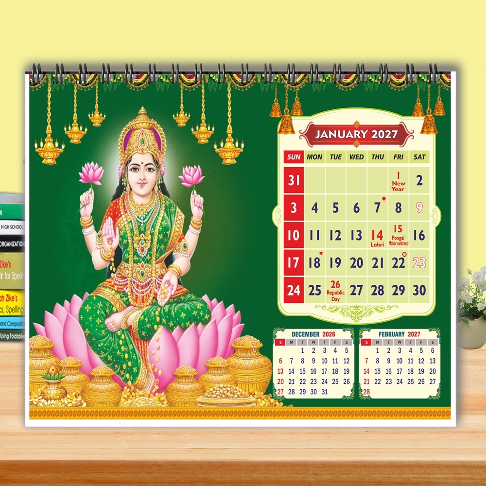 T5007-Lakshmi Table Calendar 2027 