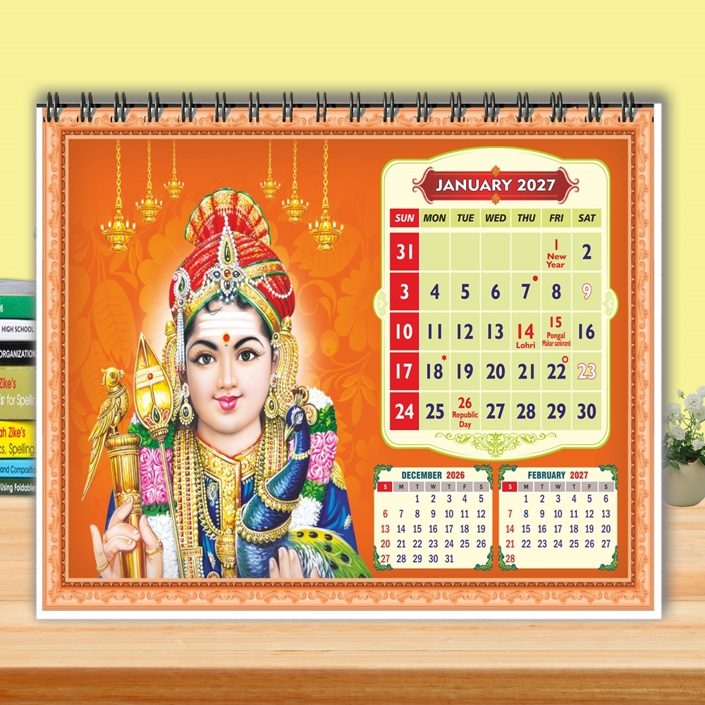 T5006-Murugan Table Calendar 2027 