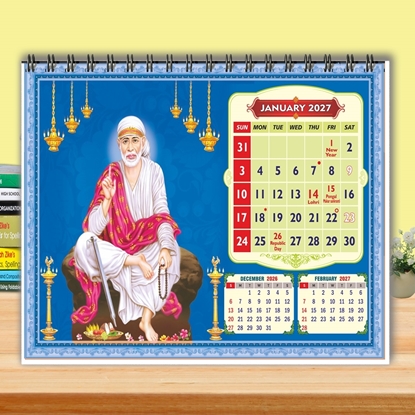 T5002-SaiBaba Table Calendar 2027