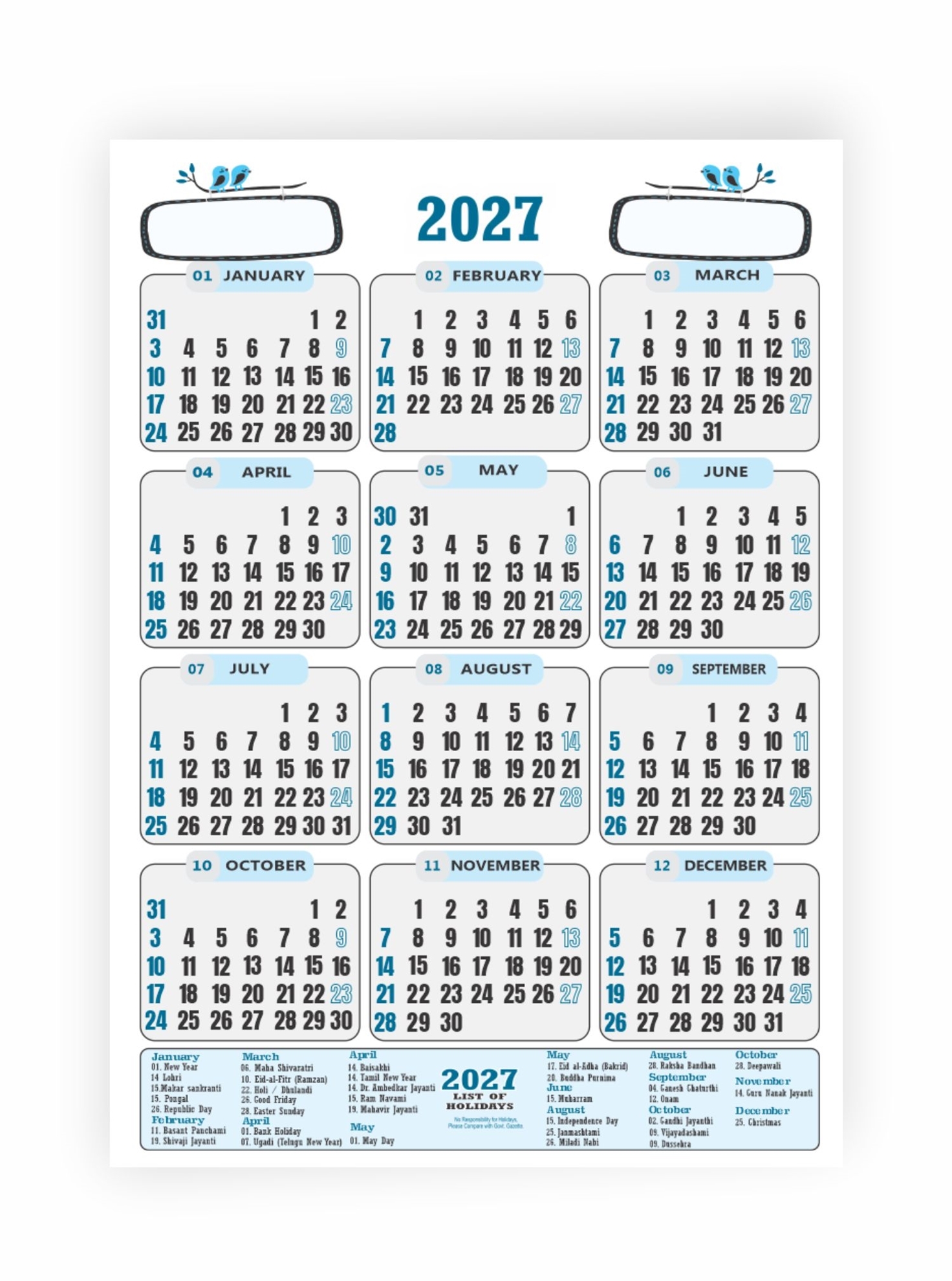 VP-1302-Black Year Planner 2027
