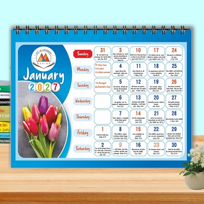 Daily Bible verse Table Calendar 2027