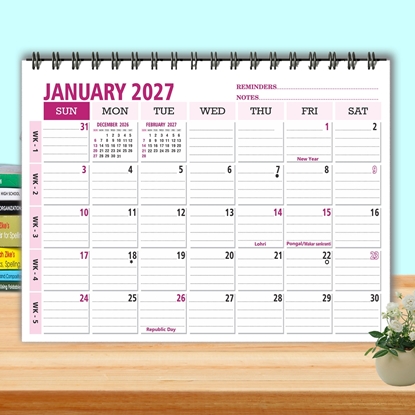T5052 - Red Table Planner 2027