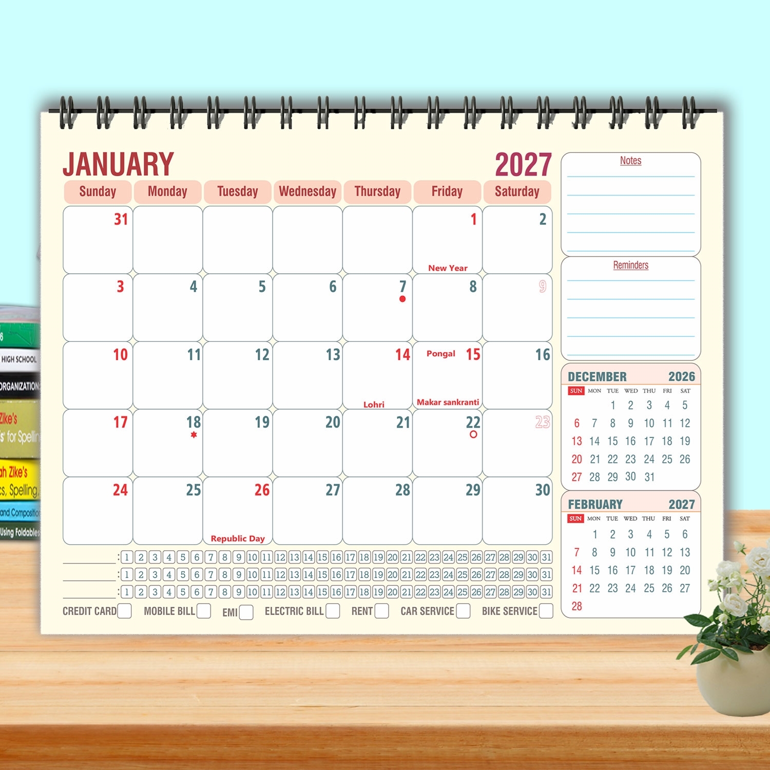 T5053 - Yellow Table Planner 2027