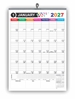 Click to zoom MultiStar Monthly Wall Planner 2027