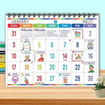 781 Important Table Calender 2027
